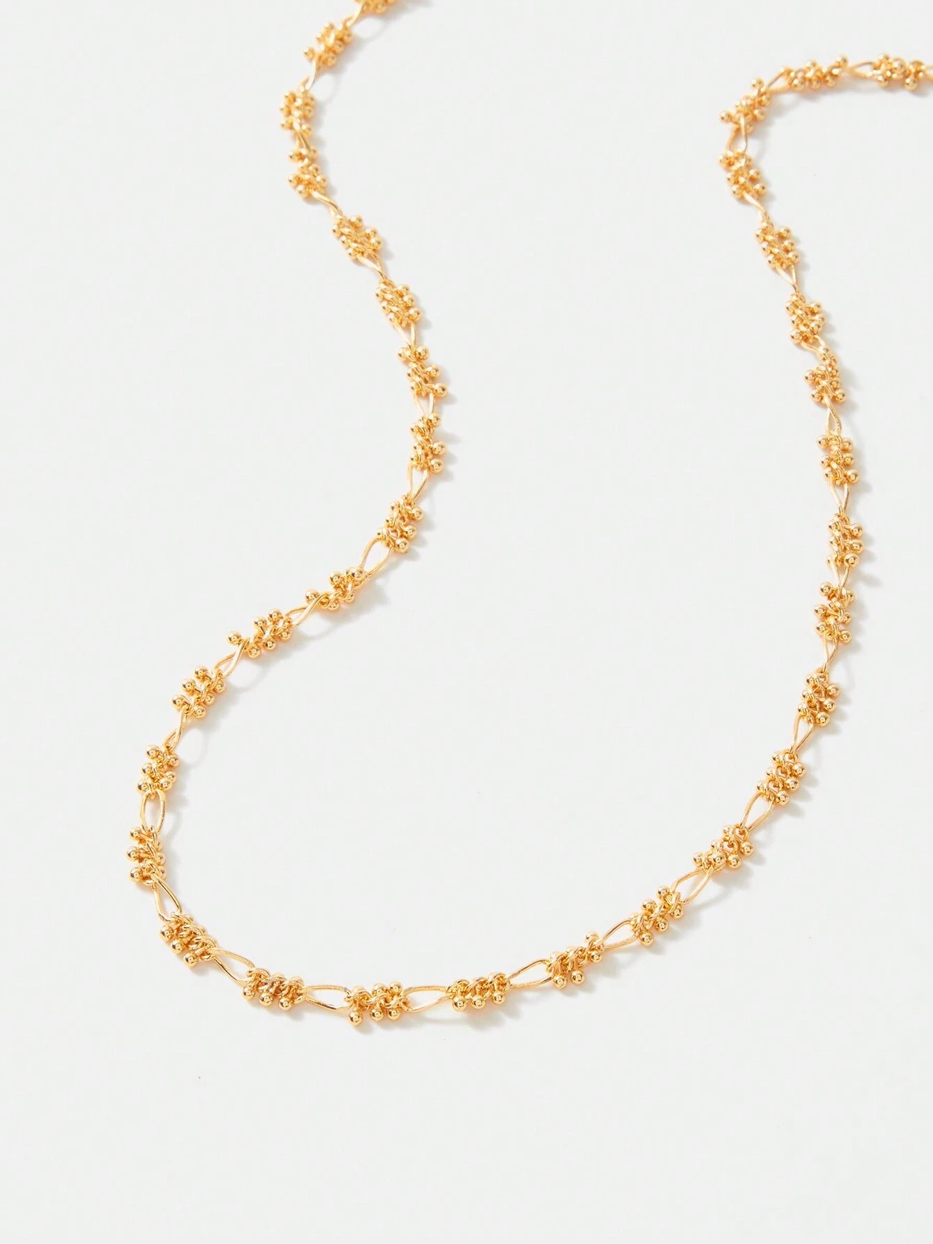 MOTF GOLD BEAD CLAVICLE CHAIN NECKLACE