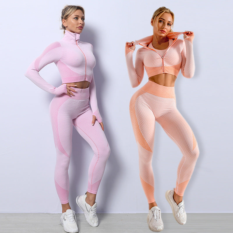 Women Fitness Gym Set Womens Outfits Tracksuit